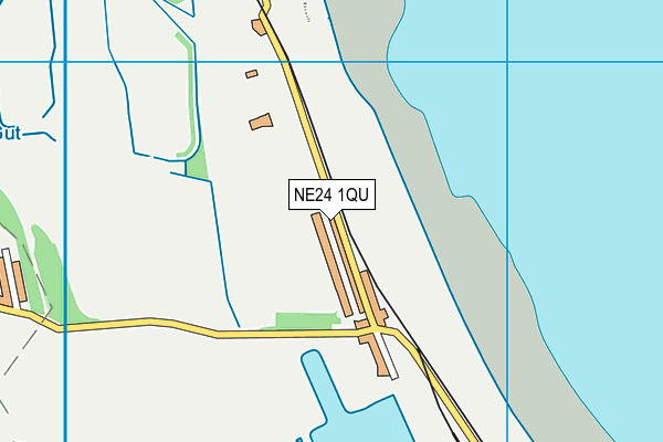 NE24 1QU map - OS VectorMap District (Ordnance Survey)