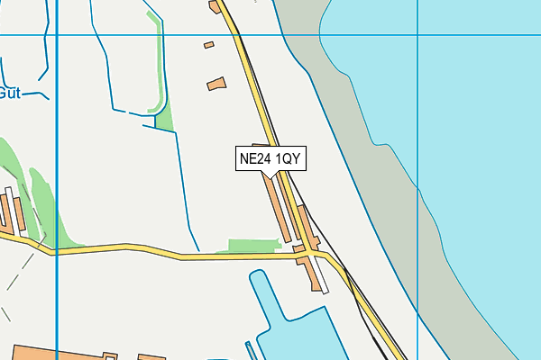 NE24 1QY map - OS VectorMap District (Ordnance Survey)