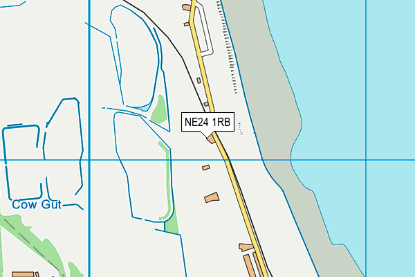 NE24 1RB map - OS VectorMap District (Ordnance Survey)