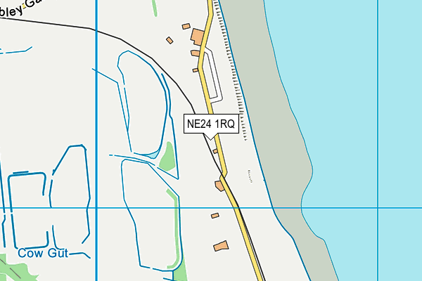 NE24 1RQ map - OS VectorMap District (Ordnance Survey)