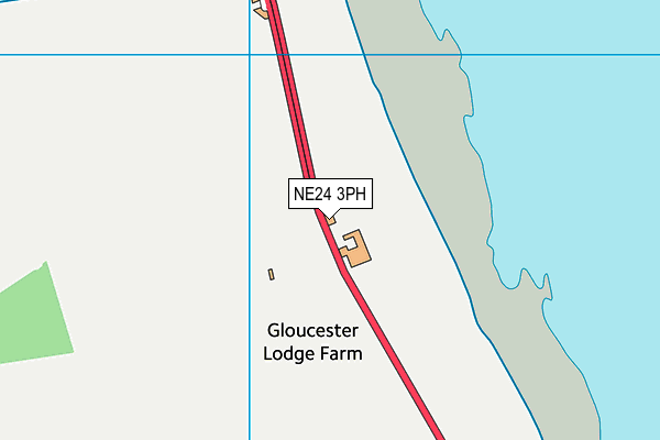 Gloucester Lodge (Closed) map (NE24 3PH) - OS VectorMap District (Ordnance Survey)