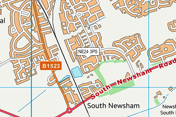 South Newsham Park (Blyth Town Fc) map (NE24 3PS) - OS VectorMap District (Ordnance Survey)