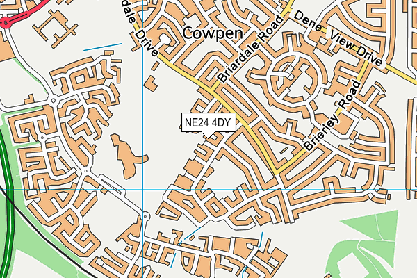 NE24 4DY map - OS VectorMap District (Ordnance Survey)