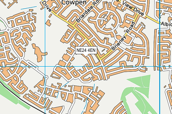 NE24 4EN map - OS VectorMap District (Ordnance Survey)