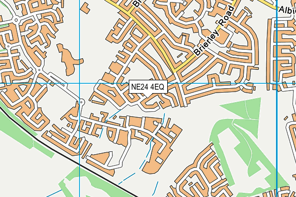 NE24 4EQ map - OS VectorMap District (Ordnance Survey)