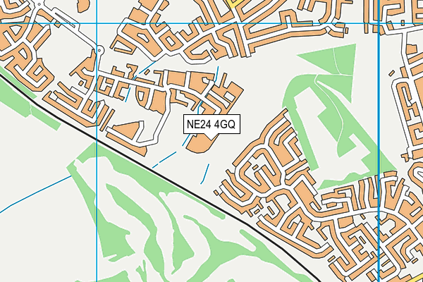 NE24 4GQ map - OS VectorMap District (Ordnance Survey)