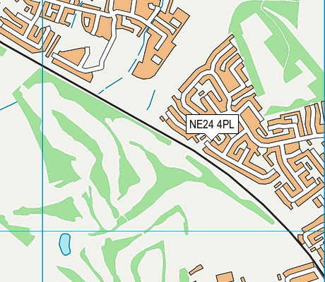 NE24 4PL map - OS VectorMap District (Ordnance Survey)