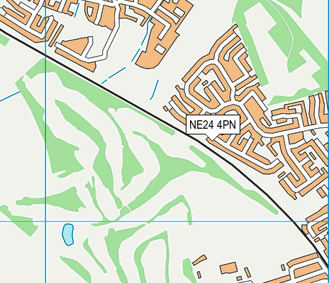 NE24 4PN map - OS VectorMap District (Ordnance Survey)