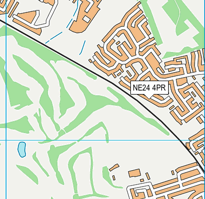 NE24 4PR map - OS VectorMap District (Ordnance Survey)