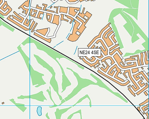 NE24 4SE map - OS VectorMap District (Ordnance Survey)