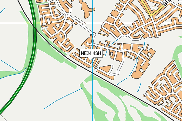 NE24 4SH map - OS VectorMap District (Ordnance Survey)