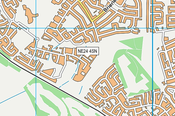 NE24 4SN map - OS VectorMap District (Ordnance Survey)