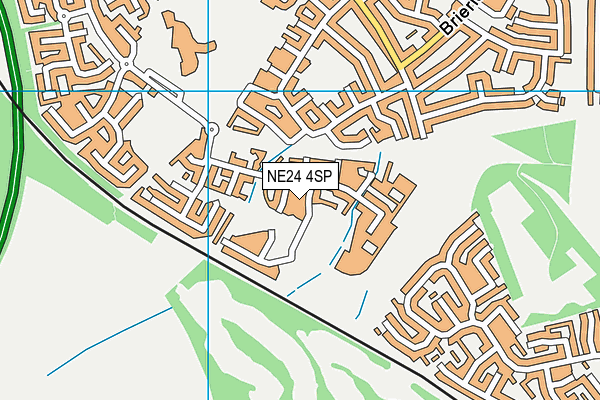 NE24 4SP map - OS VectorMap District (Ordnance Survey)