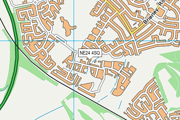 NE24 4SQ map - OS VectorMap District (Ordnance Survey)