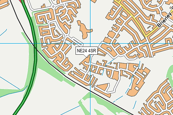 NE24 4SR map - OS VectorMap District (Ordnance Survey)