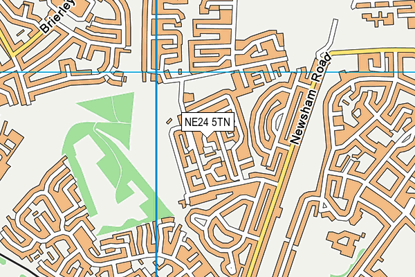 NE24 5TN map - OS VectorMap District (Ordnance Survey)