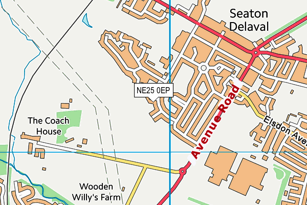 Seaton Delaval First School map (NE25 0EP) - OS VectorMap District (Ordnance Survey)