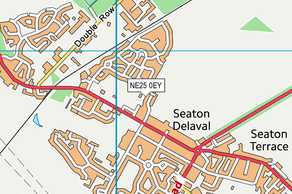 NE25 0EY map - OS VectorMap District (Ordnance Survey)