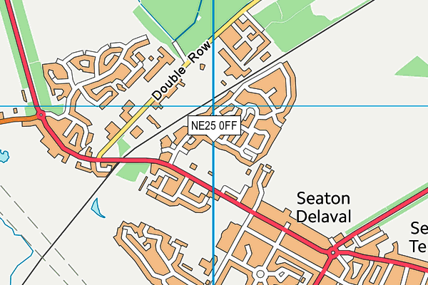 NE25 0FF map - OS VectorMap District (Ordnance Survey)
