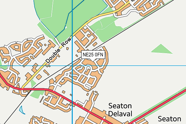 NE25 0FN map - OS VectorMap District (Ordnance Survey)