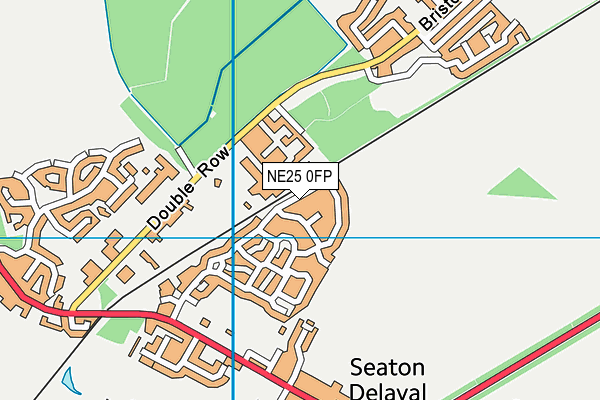 NE25 0FP map - OS VectorMap District (Ordnance Survey)