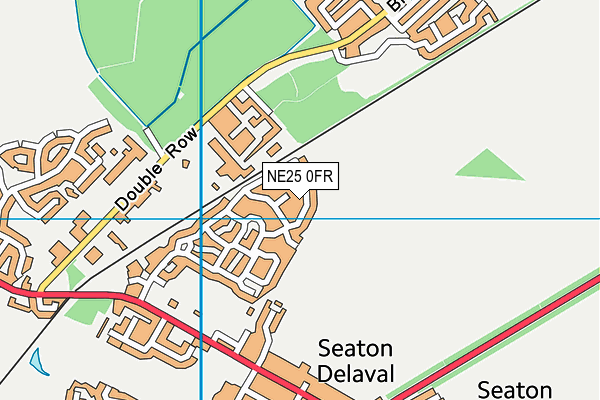NE25 0FR map - OS VectorMap District (Ordnance Survey)