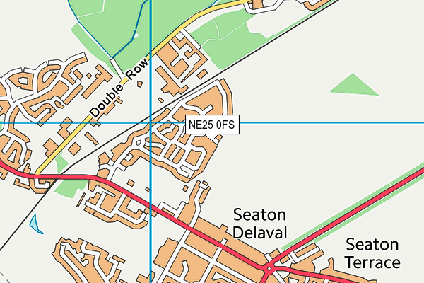 NE25 0FS map - OS VectorMap District (Ordnance Survey)