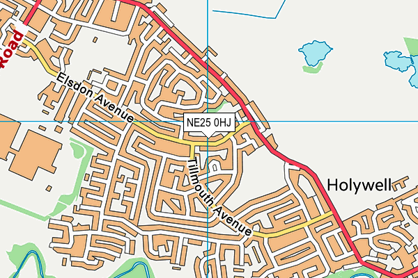 NE25 0HJ map - OS VectorMap District (Ordnance Survey)