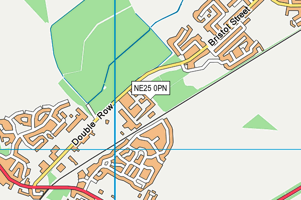 NE25 0PN map - OS VectorMap District (Ordnance Survey)
