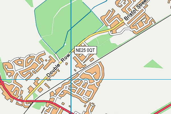 NE25 0QT map - OS VectorMap District (Ordnance Survey)