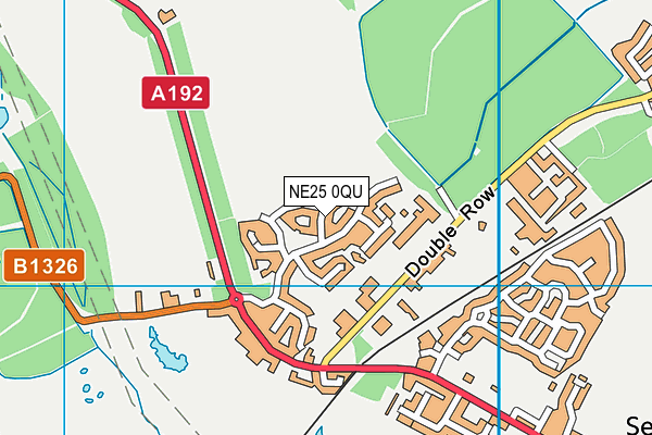 NE25 0QU map - OS VectorMap District (Ordnance Survey)