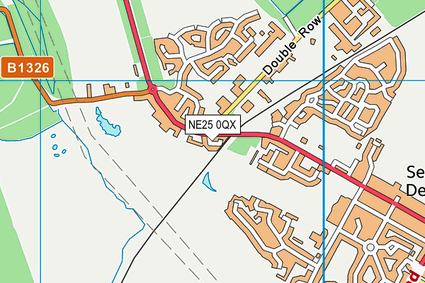 NE25 0QX map - OS VectorMap District (Ordnance Survey)