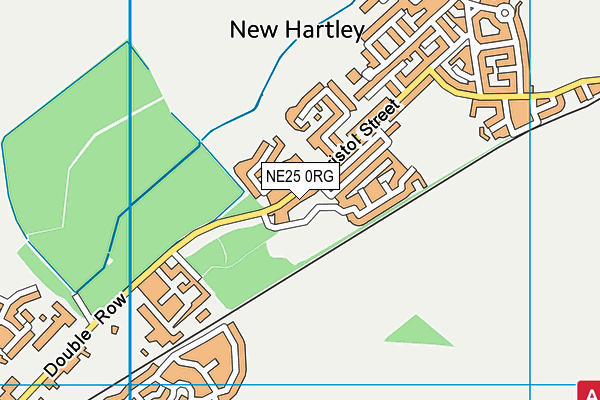 NE25 0RG map - OS VectorMap District (Ordnance Survey)
