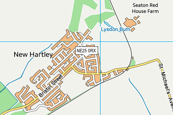 NE25 0RX map - OS VectorMap District (Ordnance Survey)
