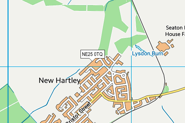 NE25 0TQ map - OS VectorMap District (Ordnance Survey)