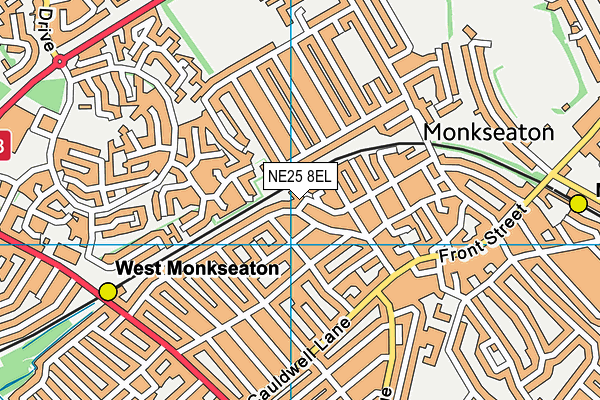 NE25 8EL map - OS VectorMap District (Ordnance Survey)