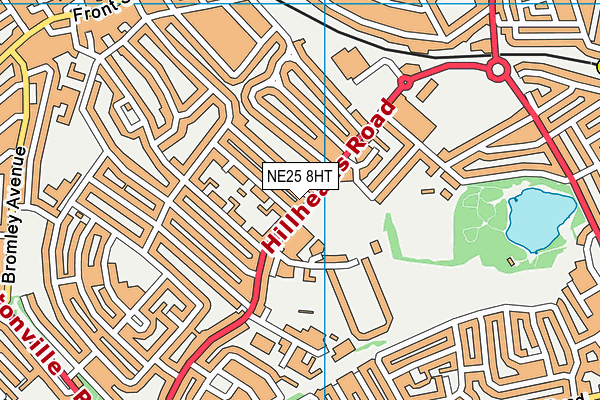NE25 8HT map - OS VectorMap District (Ordnance Survey)