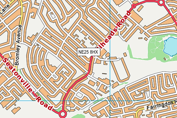 NE25 8HX map - OS VectorMap District (Ordnance Survey)