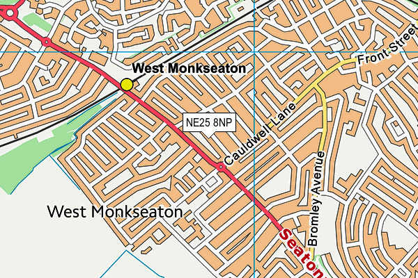 NE25 8NP map - OS VectorMap District (Ordnance Survey)