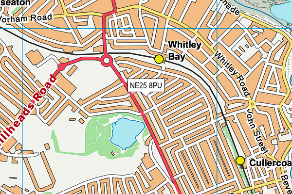 NE25 8PU map - OS VectorMap District (Ordnance Survey)