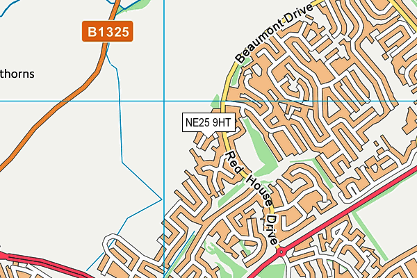 NE25 9HT map - OS VectorMap District (Ordnance Survey)