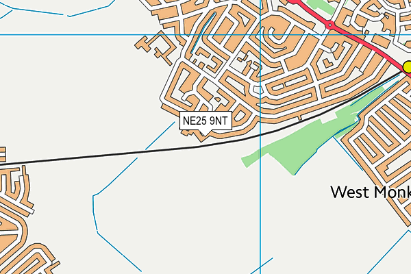 NE25 9NT map - OS VectorMap District (Ordnance Survey)