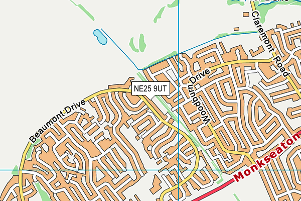 NE25 9UT map - OS VectorMap District (Ordnance Survey)