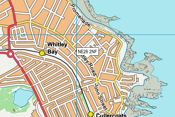 NE26 2NF map - OS VectorMap District (Ordnance Survey)