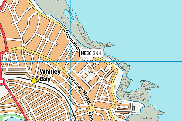 NE26 2NH map - OS VectorMap District (Ordnance Survey)