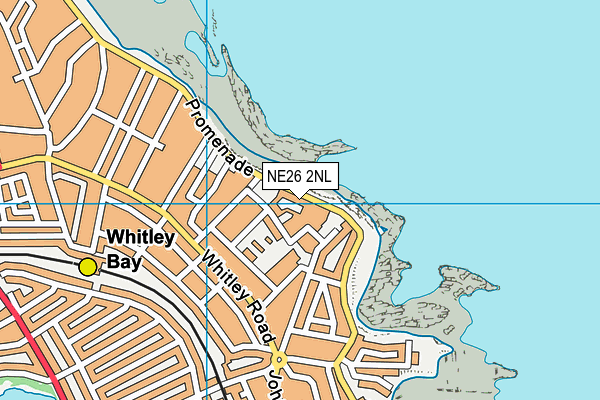 NE26 2NL map - OS VectorMap District (Ordnance Survey)