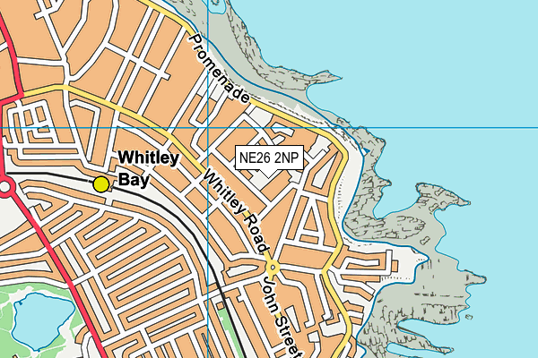 NE26 2NP map - OS VectorMap District (Ordnance Survey)