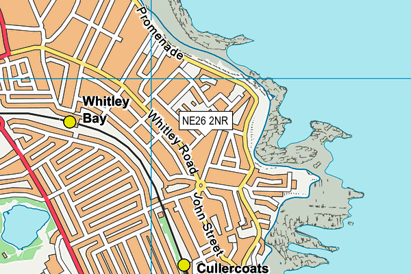NE26 2NR map - OS VectorMap District (Ordnance Survey)