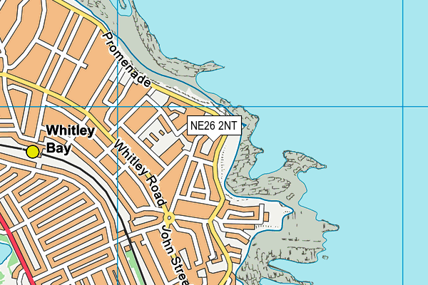 NE26 2NT map - OS VectorMap District (Ordnance Survey)