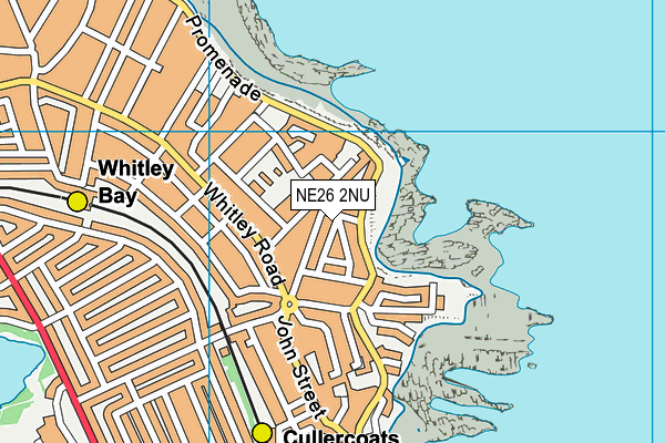 NE26 2NU map - OS VectorMap District (Ordnance Survey)